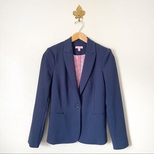 Lilly Pulitzer Navy Blue Button Blazer Preowned